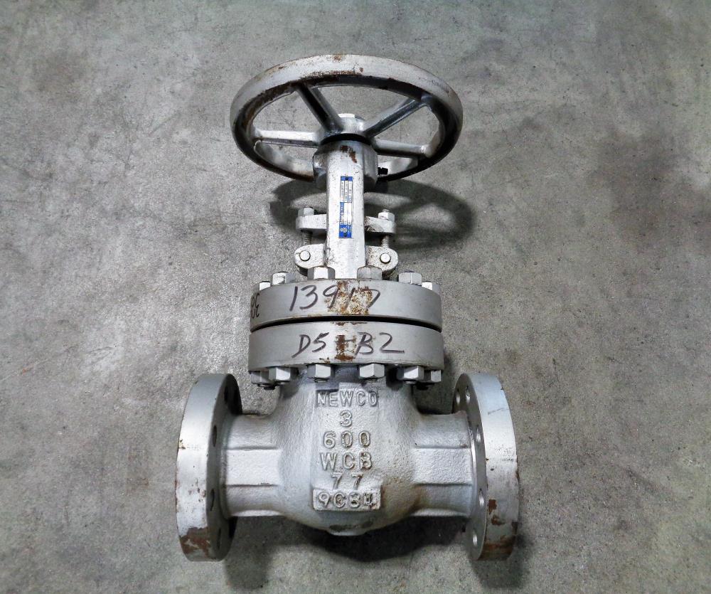 Newco #77 WCB Gate Valve, 3" 600#, Fig# 16F-CB2